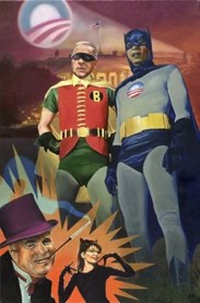 Illustration for article titled The Many Superhero Faces of Barack Obama